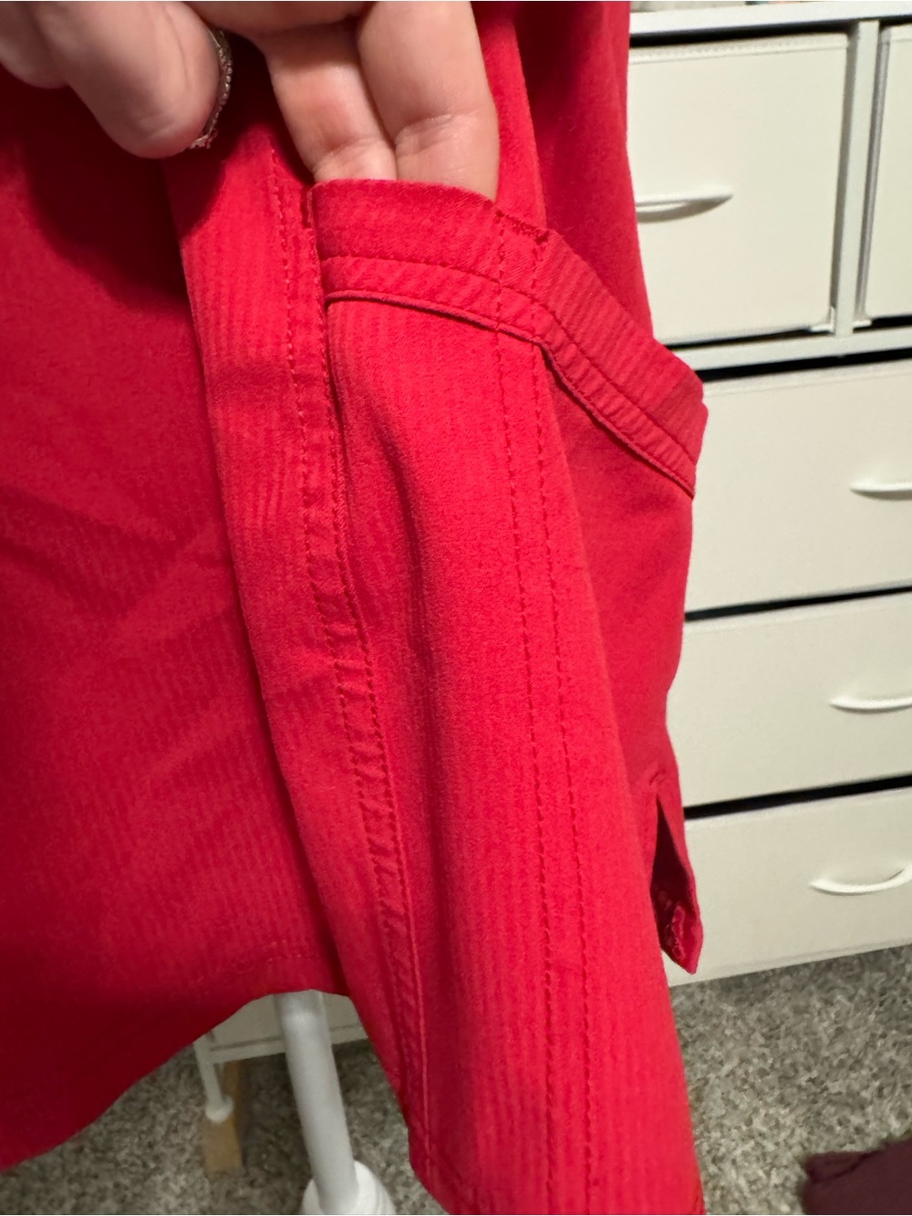 Elle Women’s Red Scrub Top - Picture 6 of 16